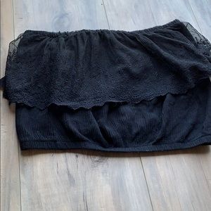 LA Hearts lace strapless shirt